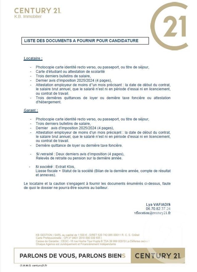 Appartement F3 à louer - 3 pièces - 53.83 m2 - CHATILLON - 92 - ILE-DE-FRANCE - Century 21 K.B. Immobilier