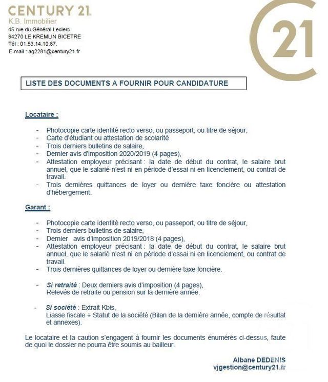 Appartement F4 à louer - 4 pièces - 75.78 m2 - VILLEJUIF - 94 - ILE-DE-FRANCE - Century 21 K.B. Immobilier