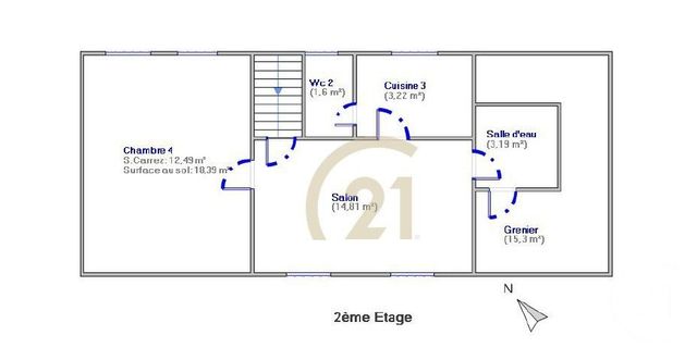 maison à vendre - 7 pièces - 170.22 m2 - VILLEJUIF - 94 - ILE-DE-FRANCE - Century 21 K.B. Immobilier