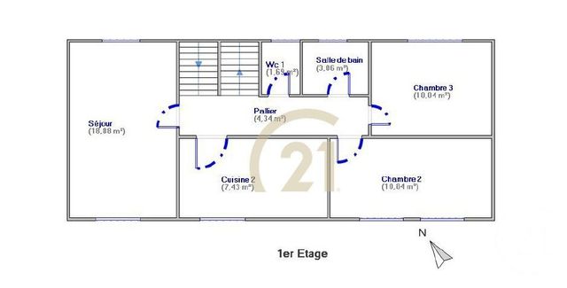 maison à vendre - 7 pièces - 170.22 m2 - VILLEJUIF - 94 - ILE-DE-FRANCE - Century 21 K.B. Immobilier