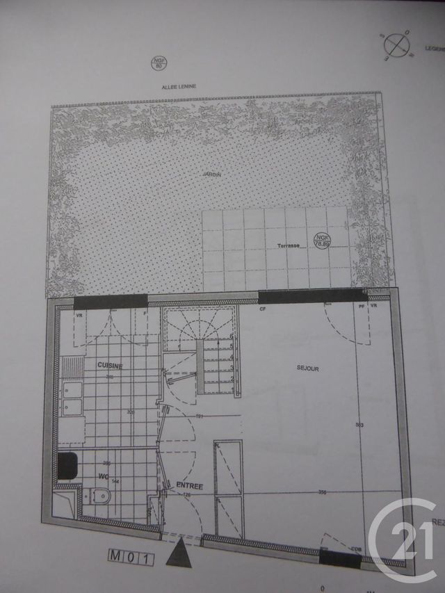 maison à louer - 4 pièces - 72.8 m2 - VILLEJUIF - 94 - ILE-DE-FRANCE - Century 21 K.B. Immobilier