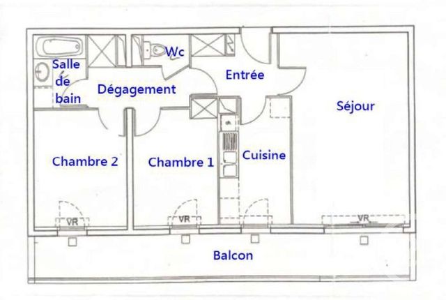 Appartement F3 à louer - 3 pièces - 62.25 m2 - VILLEJUIF - 94 - ILE-DE-FRANCE - Century 21 K.B. Immobilier